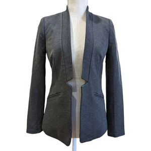 NWT J.Crew 365 Women's Grey Open Blazer Size 0 Style J6142